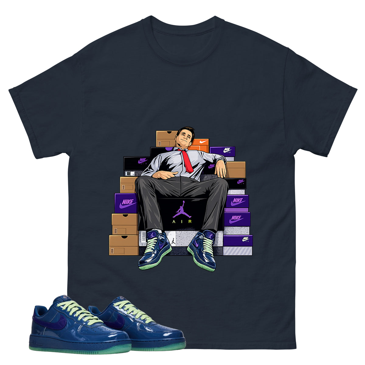 Sole Boss Graphic Tee, Shirt to Match Air Force 1 Mystic Navy, Air Force 1 Unisex Shirt