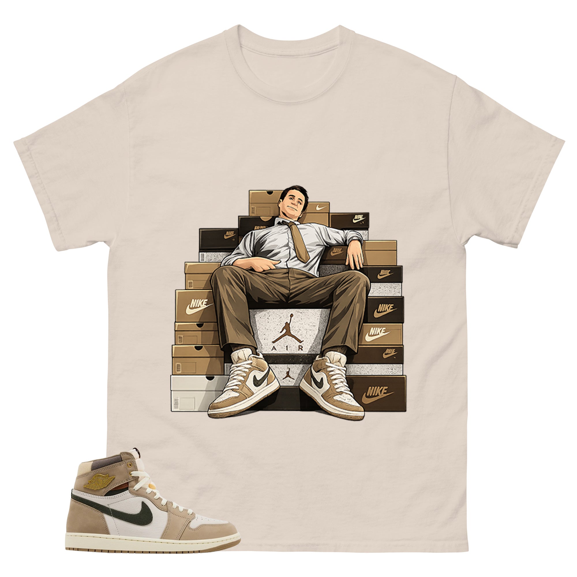 Sole Boss Shirt - Match Cream Air Jordan Wmns 1 Khaki