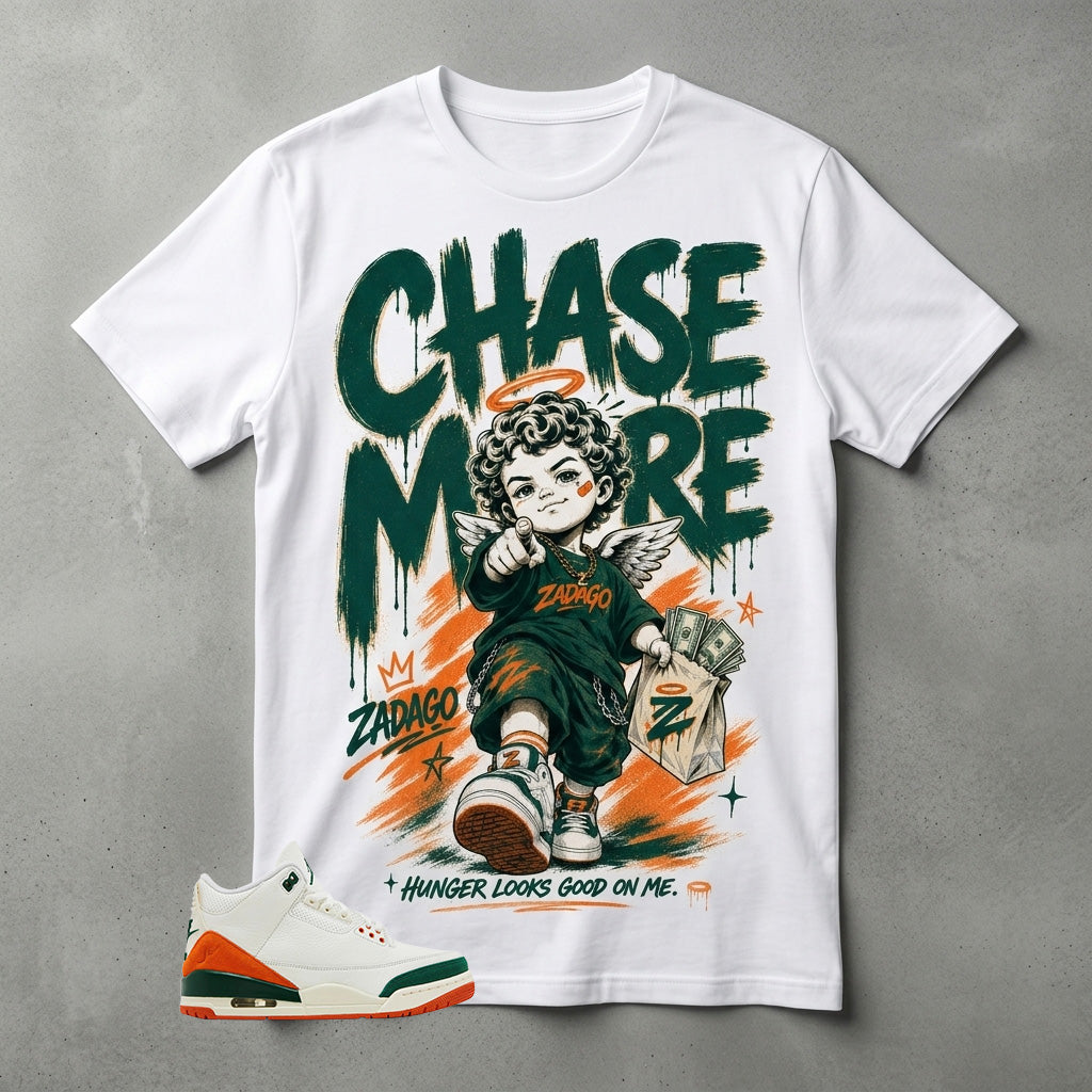 SoleFly Miami 3s Zadago Shirt Chase More Graphic