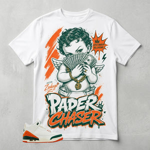SoleFly Miami 3s Zadago Shirt Paper Chaser Graphic