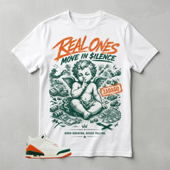 SoleFly Miami 3s Zadago Shirt Real Ones Move In Silence 2 Graphic