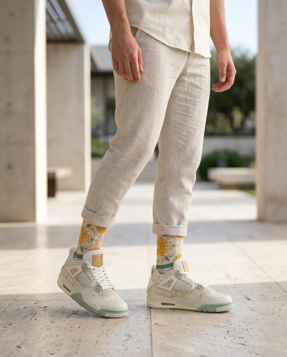 Somos Eternos Socks – Air Jordan 4 SE Inspired Mid-Calf Unisex Crew Socks