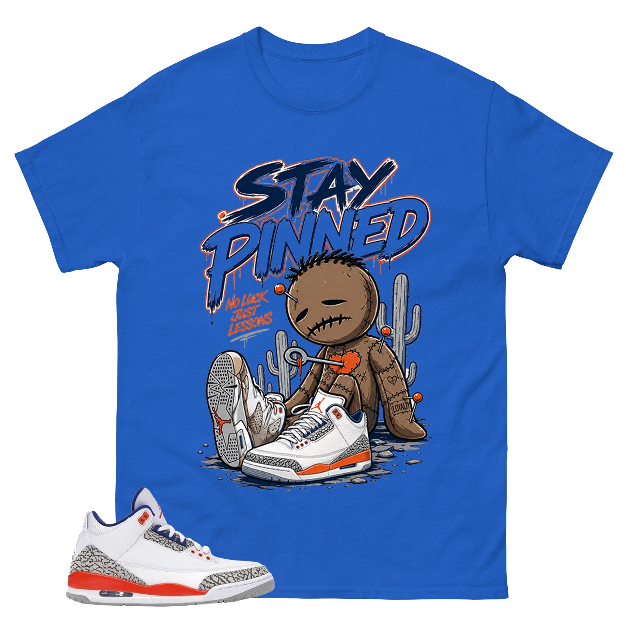 Stay Pinned Shirt - Match Blue Air Jordan 3 Knicks