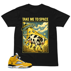 Graphic Tee Take Me To Space Shirt - Matching Air Jordan 5 T23 Tokyo