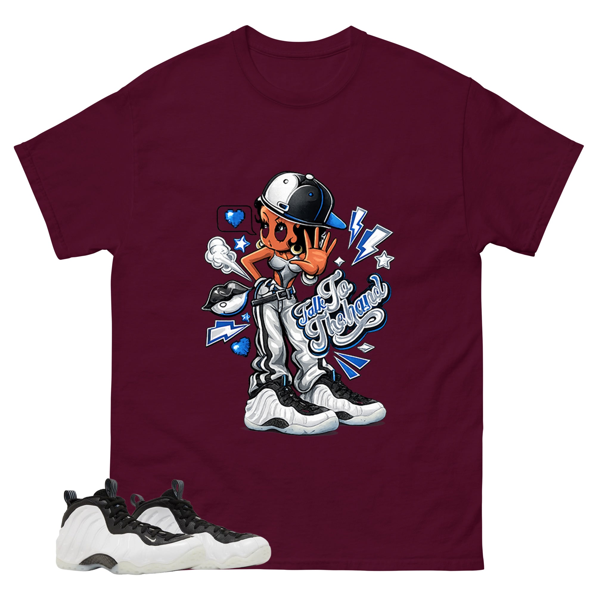 Talk To The Hand Graphic Tee - Shirt to Match Air Foamposite One Penny