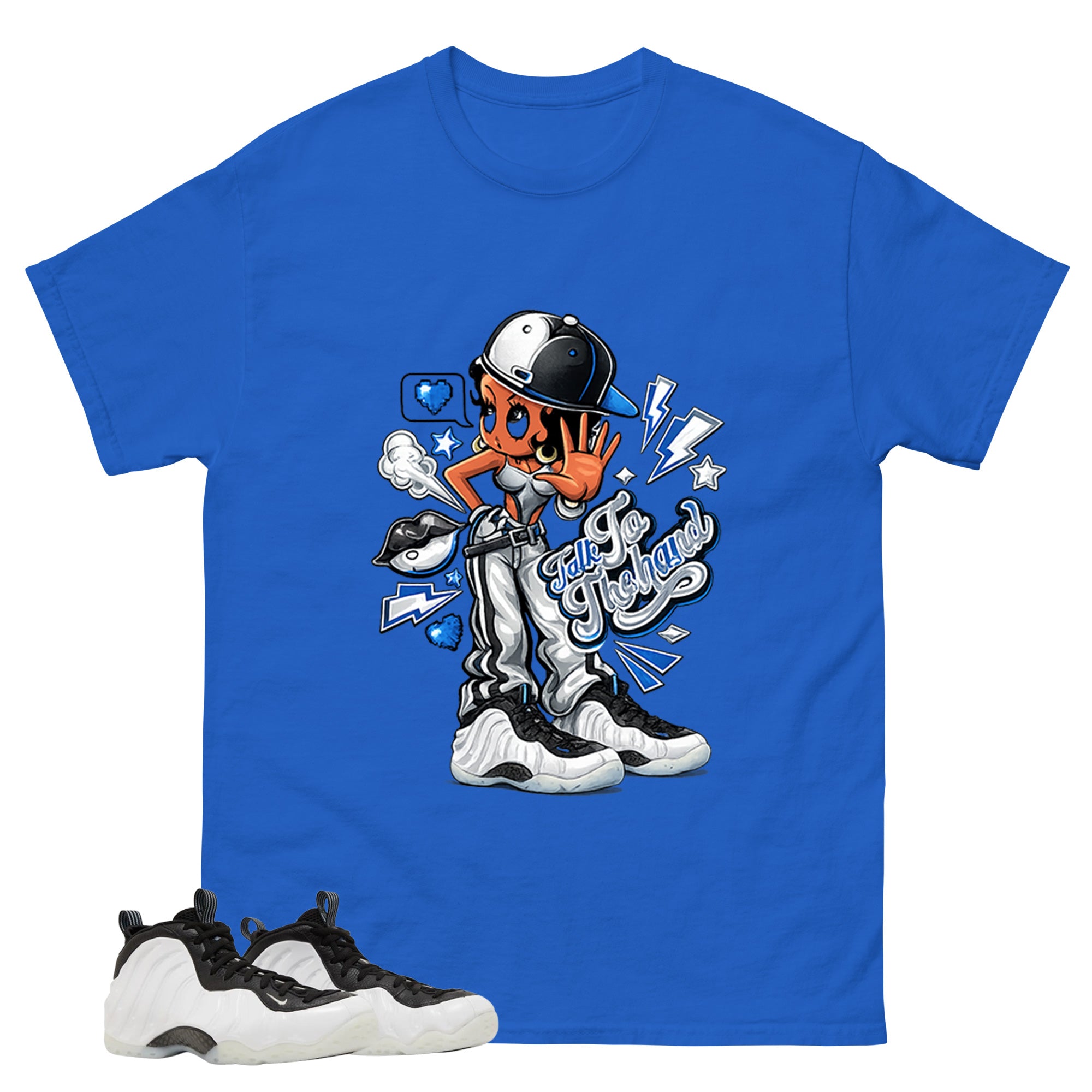 Talk To The Hand Graphic Tee - Shirt to Match Air Foamposite One Penny
