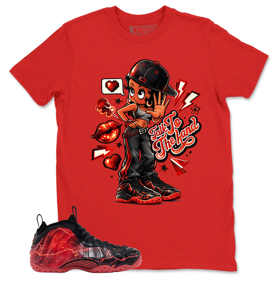 Talk To The Hand Graphic Tee, Shirt to Match Air Foamposite Stranger Things, Air Foamposite Unisex Blue Shirt
