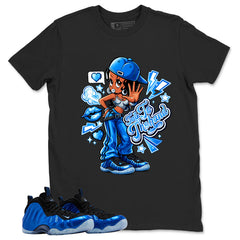 Talk To The Hand Shirt - Match Air Foamposite One Royal
