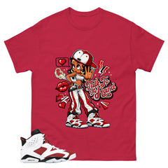 Talk To The Hand Shirt - Match White Air Jordan 6 Carmine