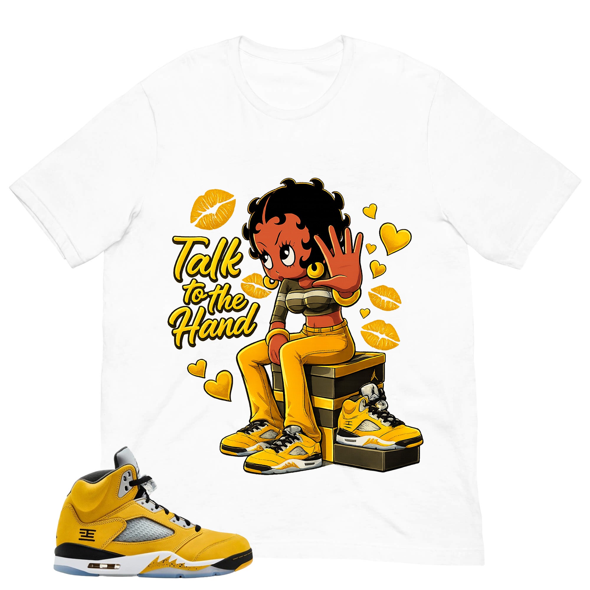 Talk To The Hand Shirt - Matching Air Jordan 5 T23 Tokyo