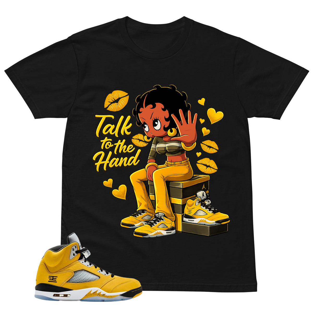 Talk To The Hand Shirt - Matching Air Jordan 5 T23 Tokyo