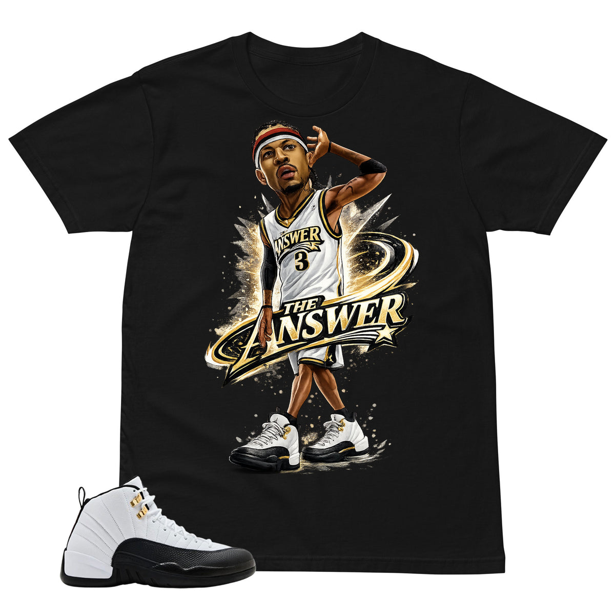 The Answer Shirt - Match Air Jordan 12 'Taxi'