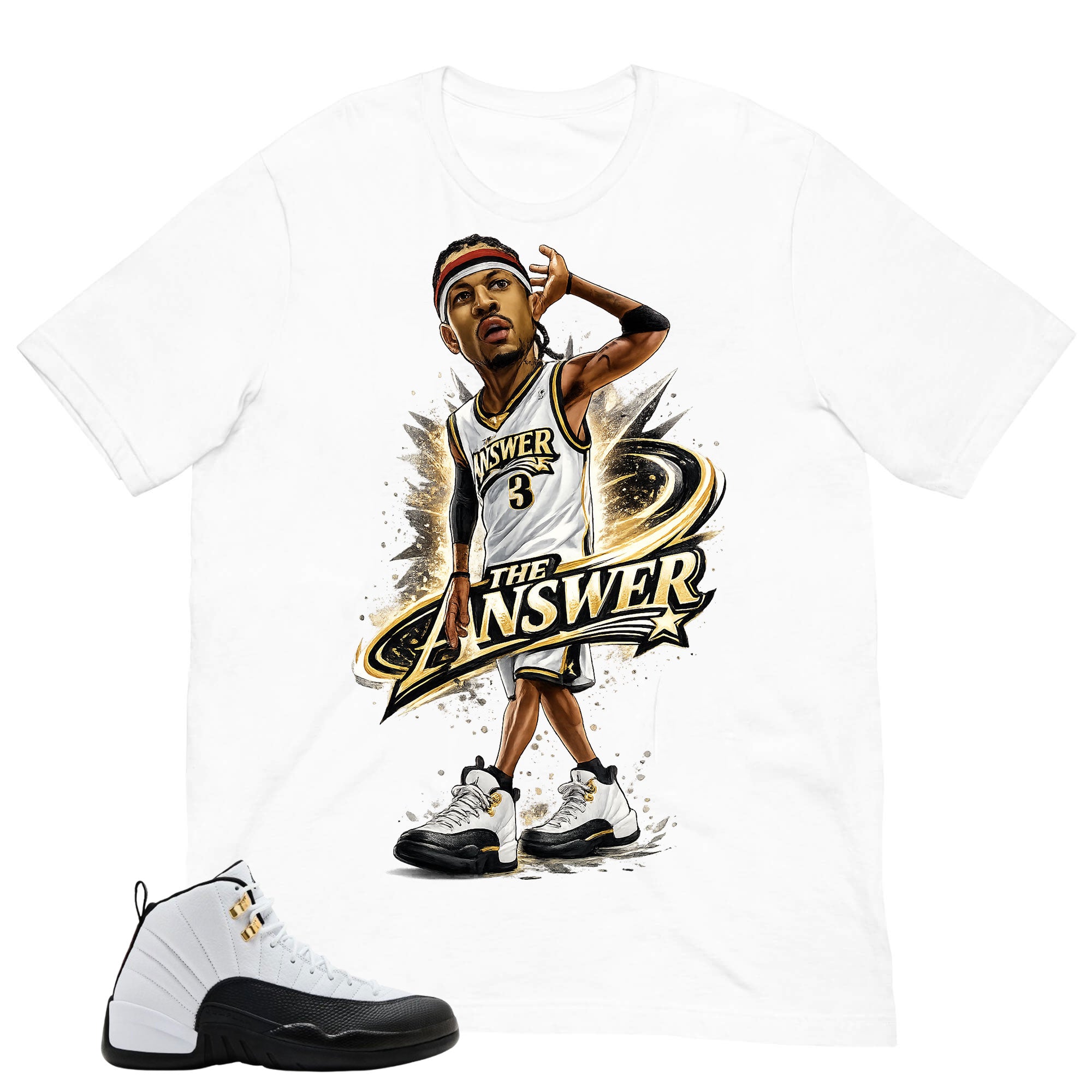 The Answer Shirt - Match Air Jordan 12 'Taxi'
