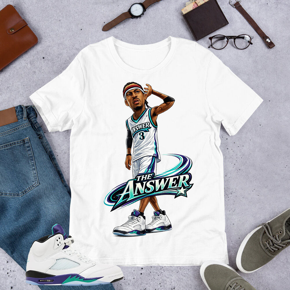 The Answer Shirt - Matching Air Jordan 5 Retro 'Grape' 2025