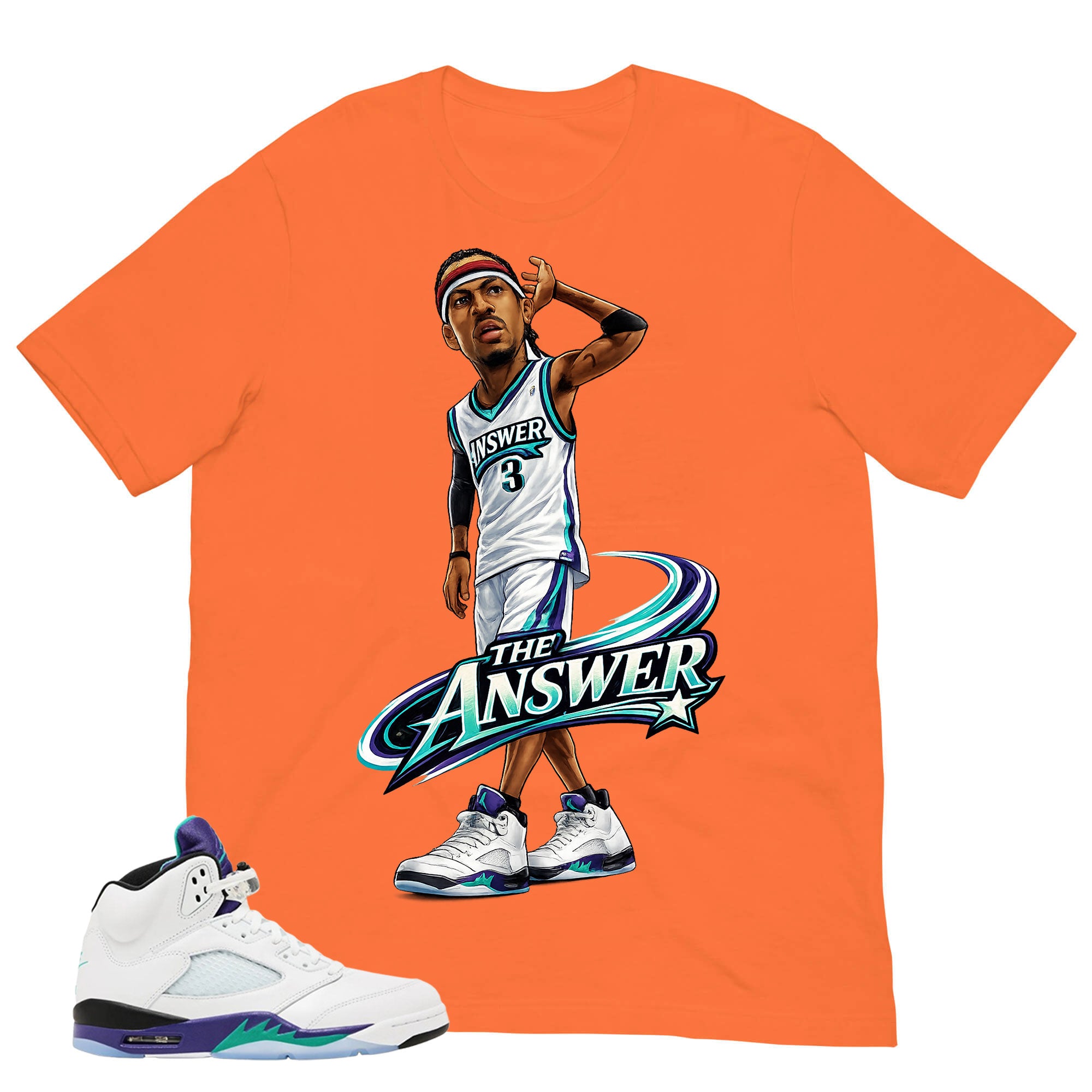 The Answer Shirt - Matching Air Jordan 5 Retro 'Grape' 2025
