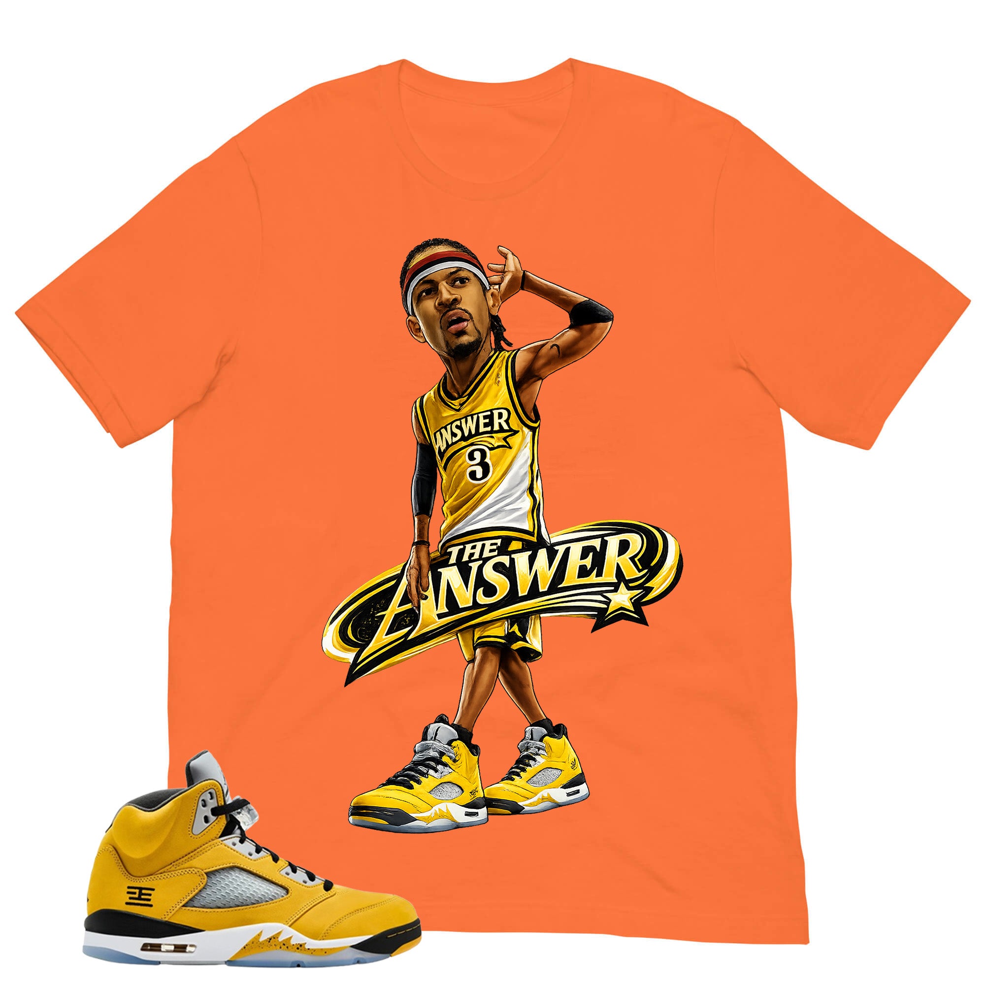 Graphic Tee The Answer Shirt - Matching Air Jordan 5 T23 Tokyo
