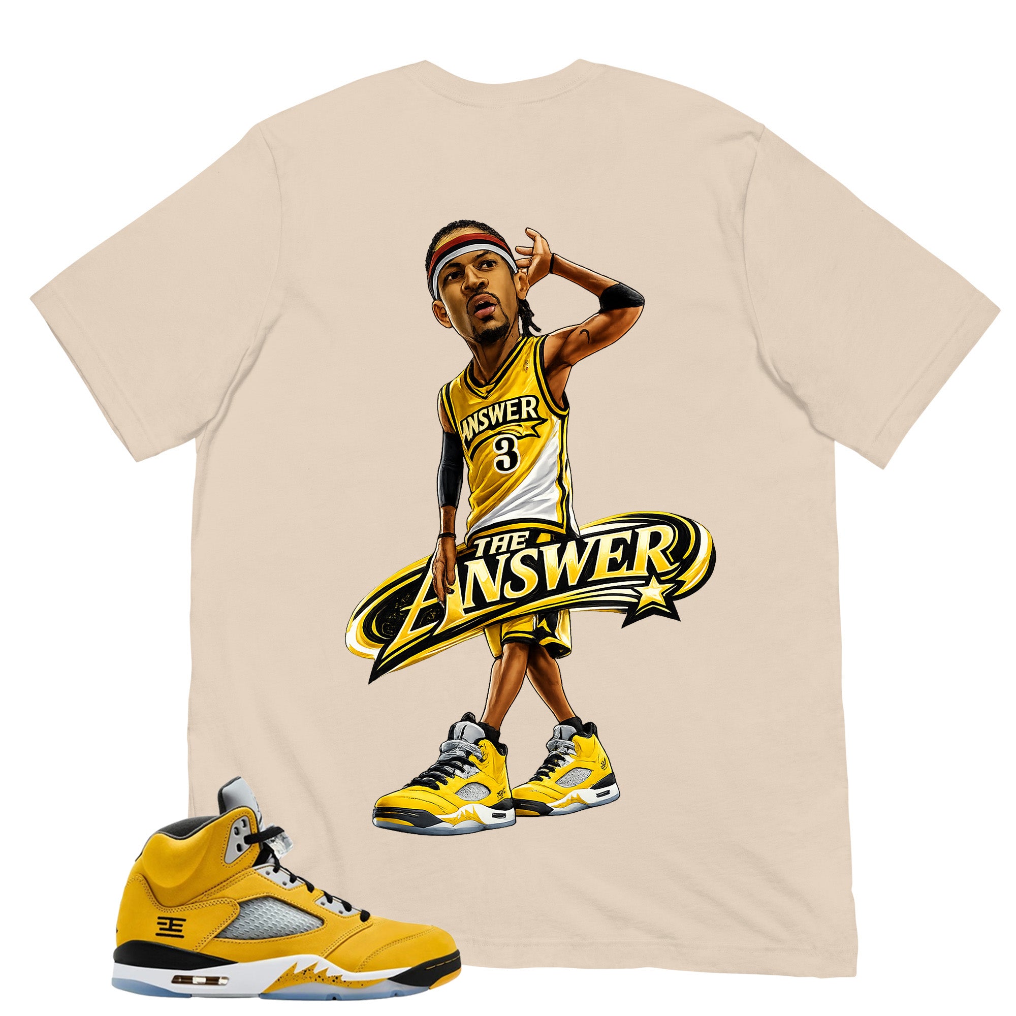Graphic Tee The Answer Shirt - Matching Air Jordan 5 T23 Tokyo