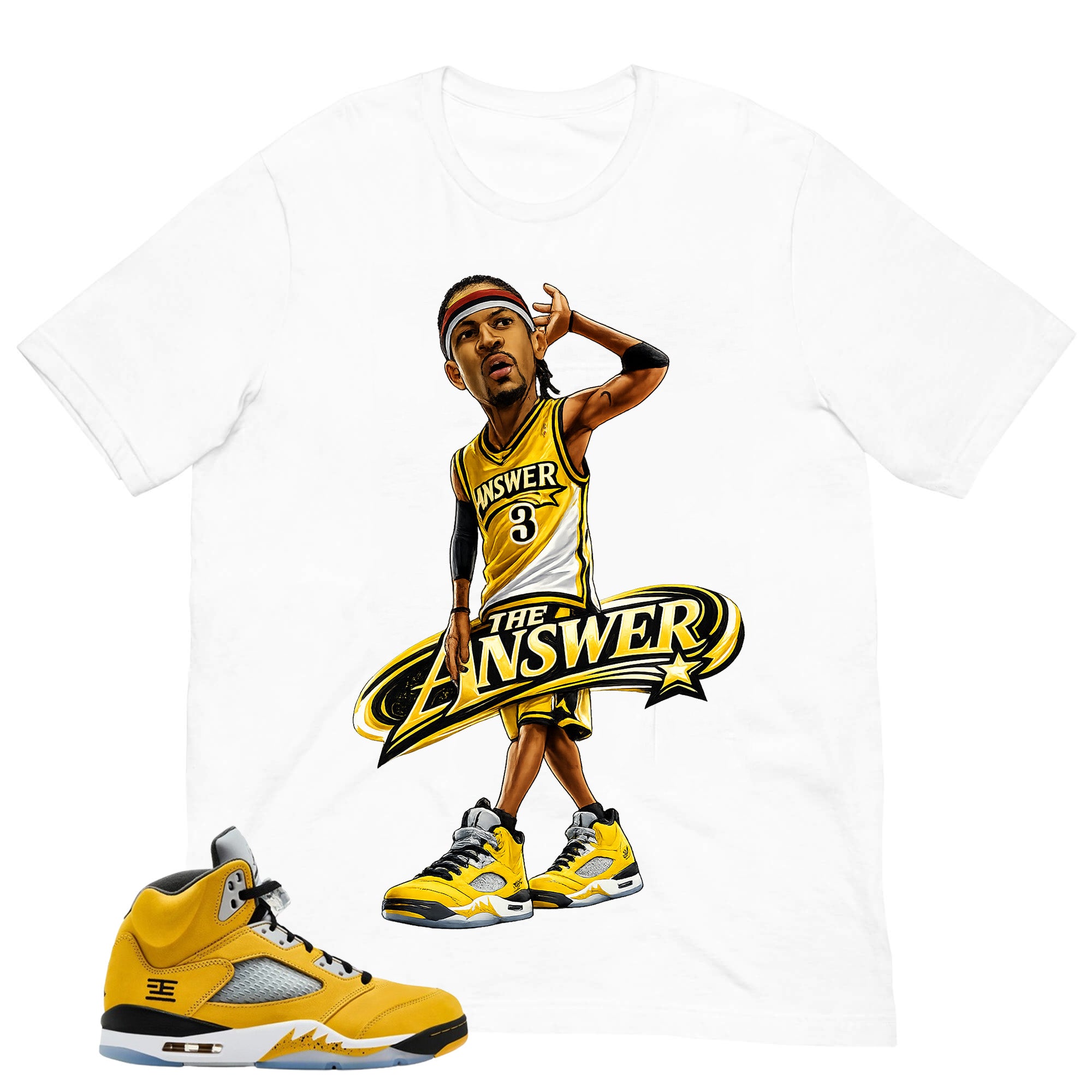 Graphic Tee The Answer Shirt - Matching Air Jordan 5 T23 Tokyo