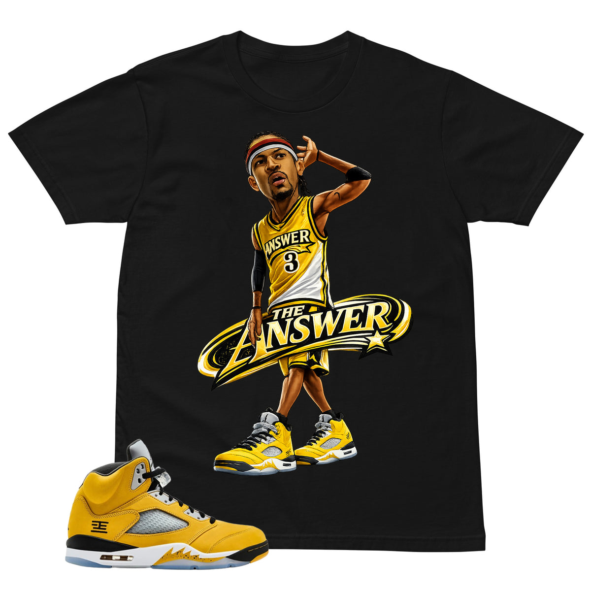 Graphic Tee The Answer Shirt - Matching Air Jordan 5 T23 Tokyo