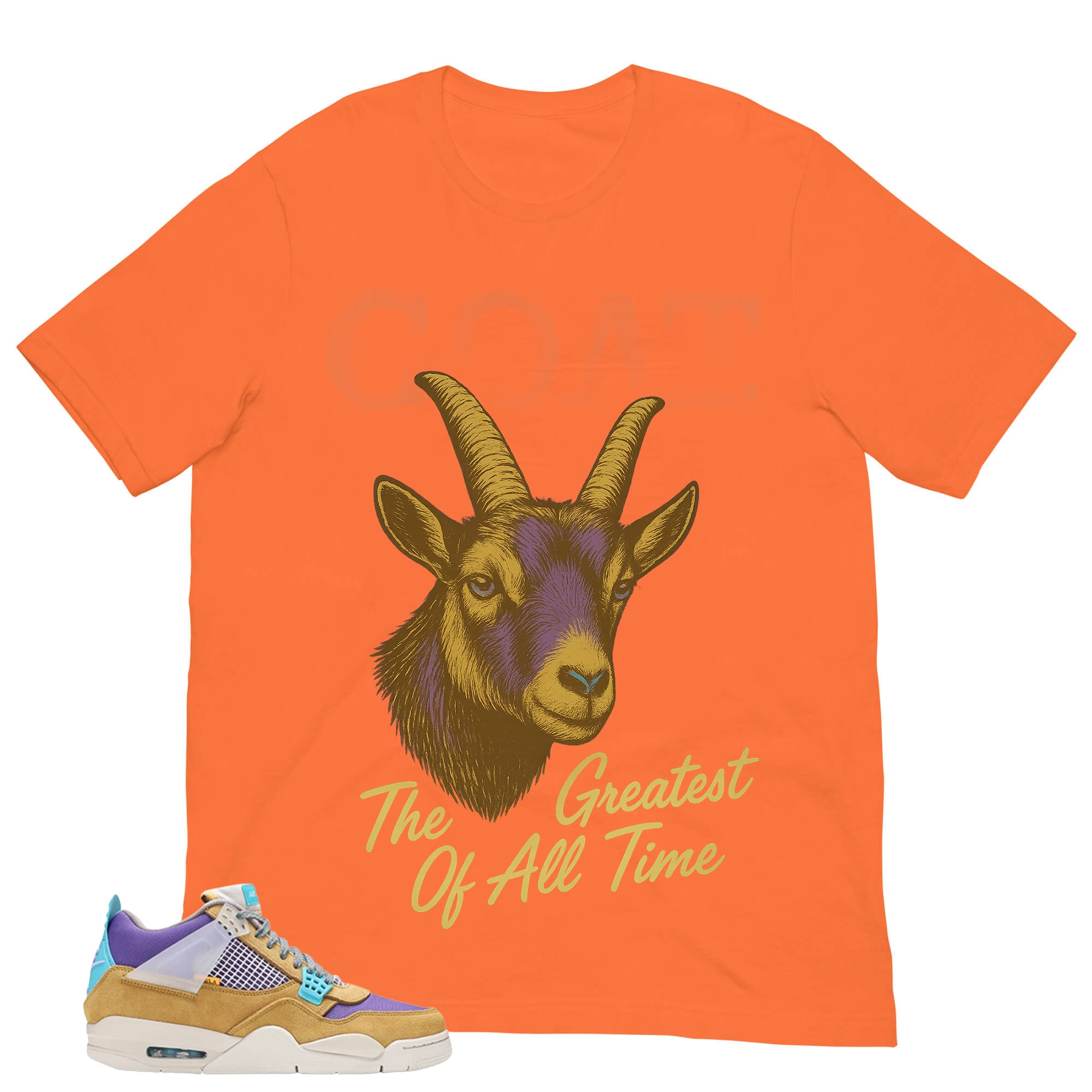 The Goat Shirt - Match Union LA x Air Jordan 4 Desert Moss