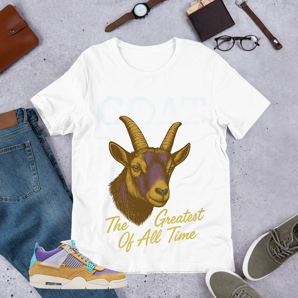 The Goat Shirt - Match Union LA x Air Jordan 4 Desert Moss