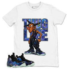 Thug Life Graphic Tee, Shirt to Match Air Foamposite One Galaxy, Air Foamposite Unisex Black Shirt