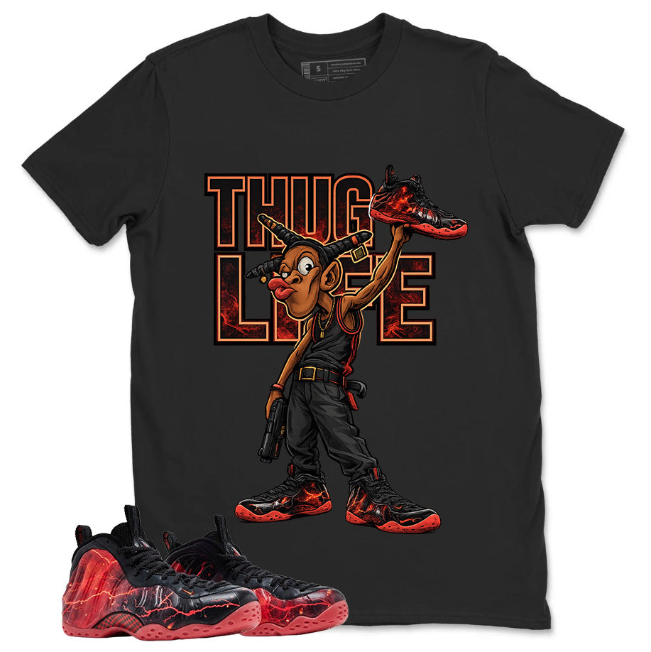 Thug Life Graphic Tee, Shirt to Match Air Foamposite Stranger Things, Air Foamposite Unisex Blue Shirt
