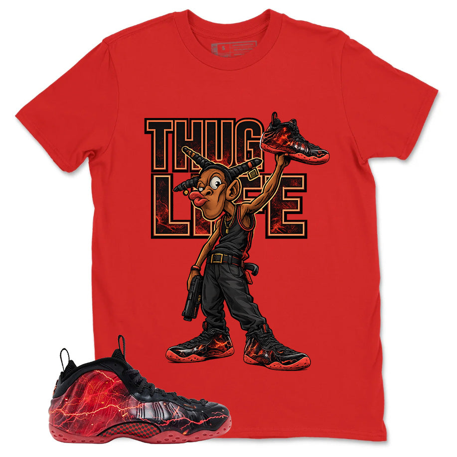 Thug Life Graphic Tee, Shirt to Match Air Foamposite Stranger Things, Air Foamposite Unisex Blue Shirt