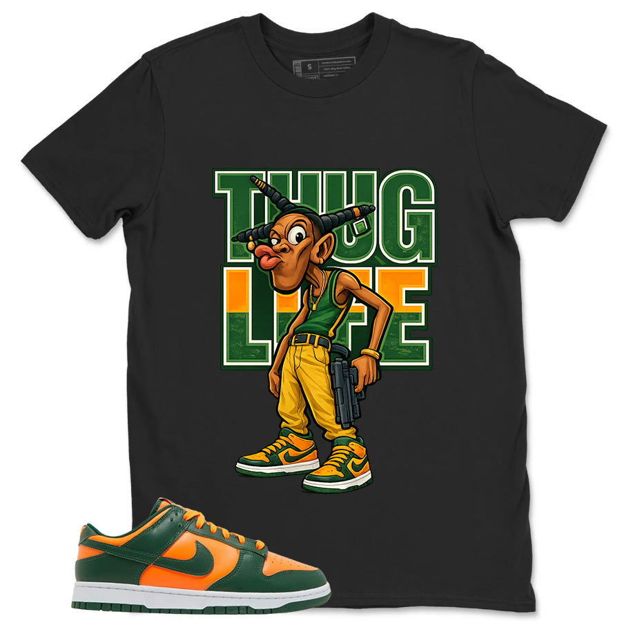 Thug Life Shirt - Match Green Dunk Low Miami Hurricanes