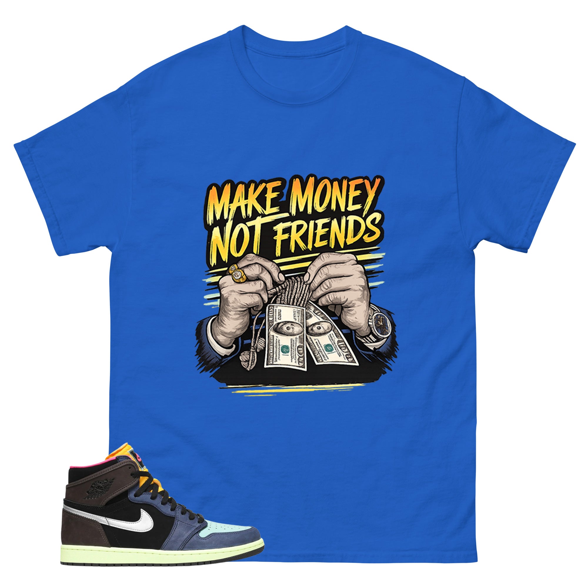 Tokyo Bio Hack 1s Zadago Shirt Make Money Not Friend Graphic