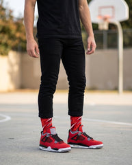 Toro Bravo Socks – Air Jordan 4 Inspired Mid-Calf Unisex Crew Socks