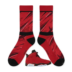 Toro Bravo Socks – Air Jordan 6 Retro Inspired Mid-Calf Unisex Crew Socks