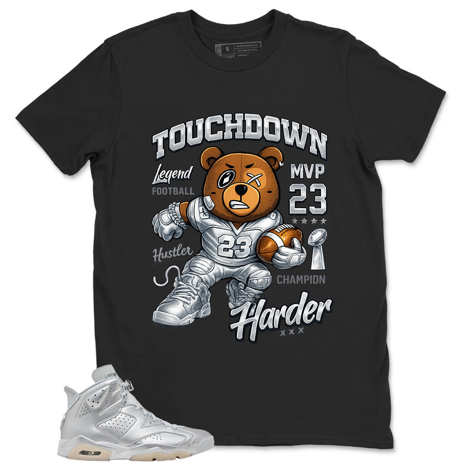 Touchdown Bear Shirt - Match Air Jordan 6 x Paris Saint-Germain Metallic Silver
