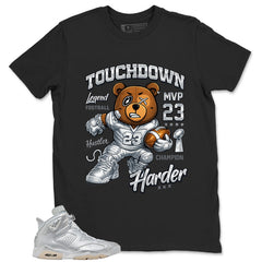 Touchdown Bear Shirt - Match Air Jordan 6 x Paris Saint-Germain Metallic Silver