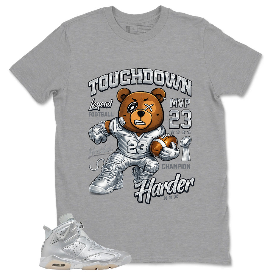 Touchdown Bear Shirt - Match Air Jordan 6 x Paris Saint-Germain Metallic Silver
