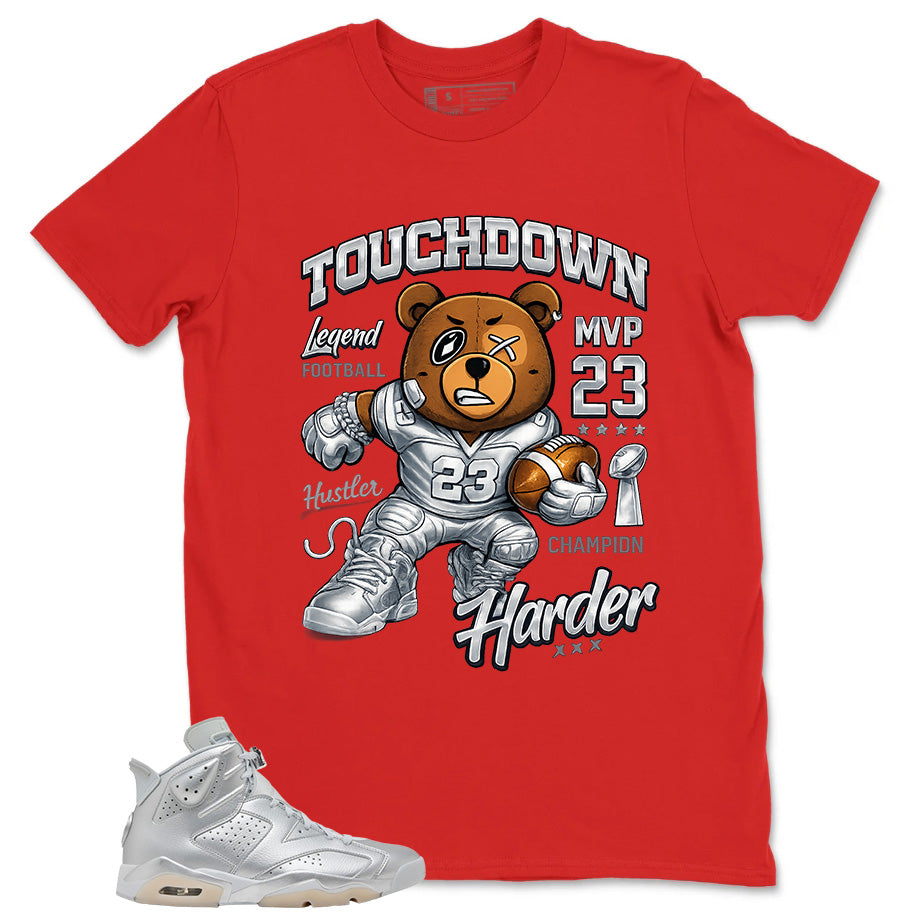 Touchdown Bear Shirt - Match Air Jordan 6 x Paris Saint-Germain Metallic Silver