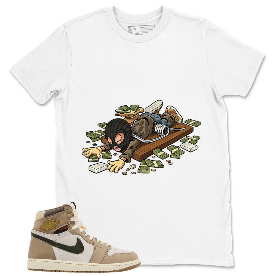 Trappin Shirt - Match Cream Air Jordan Wmns 1 Khaki