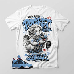 Travis Scott Cactus Jack 4s Zadago Shirt Pocket Change Graphic