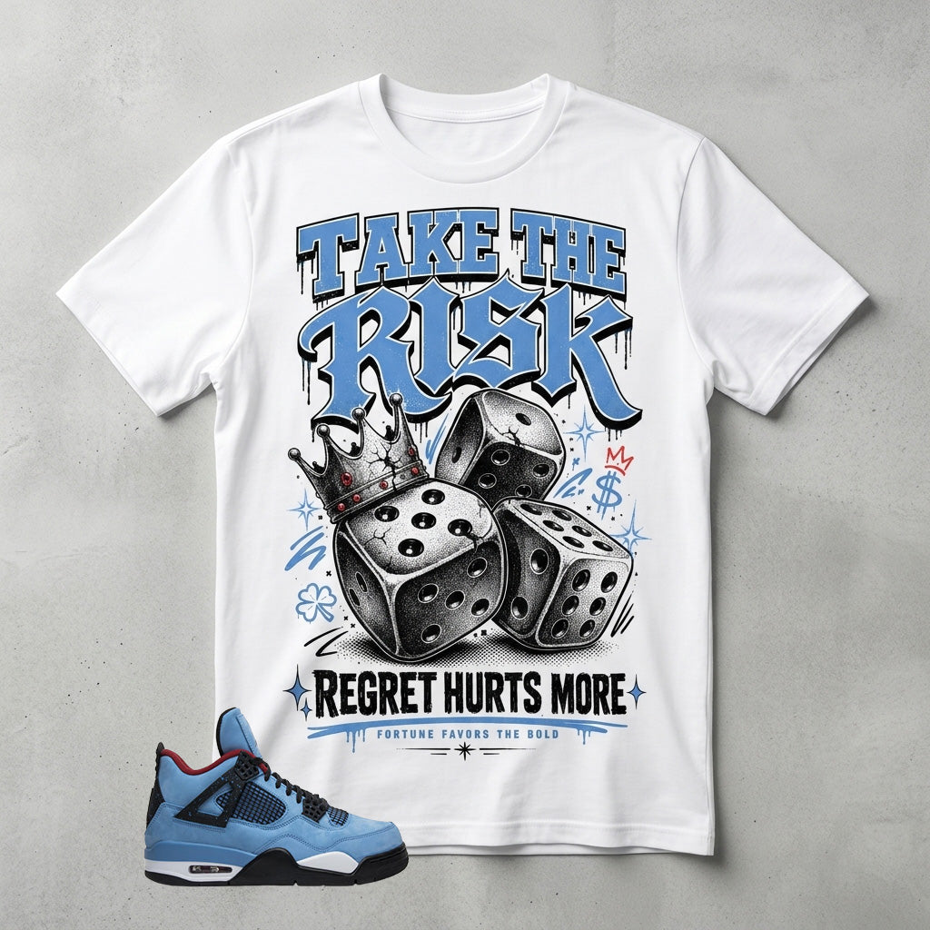 Travis Scott Cactus Jack 4s Zadago Shirt Take The Risk Graphic