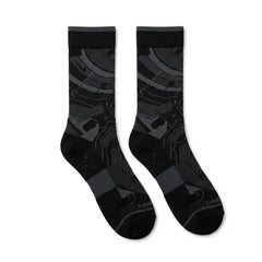 Triple Black Sneaker Match Socks – Air Max 95 Inspired Mid-Calf Crew Socks