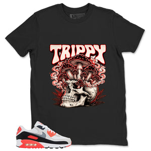 Trippy Skull Shirt - Match Air Max 90 Infrared