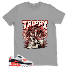 Trippy Skull Shirt - Match Air Max 90 Infrared