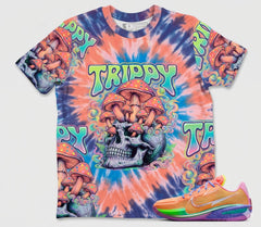 Trippy Tie Dye All Over Print Shirt Match Dylan Harper x Air Zoom GT Cut Tri-State