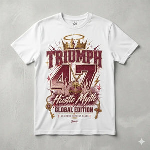 Triumph 47 Hustle Myth Graphic Tee - Shirt To Match Air Jordan 3 Bin23