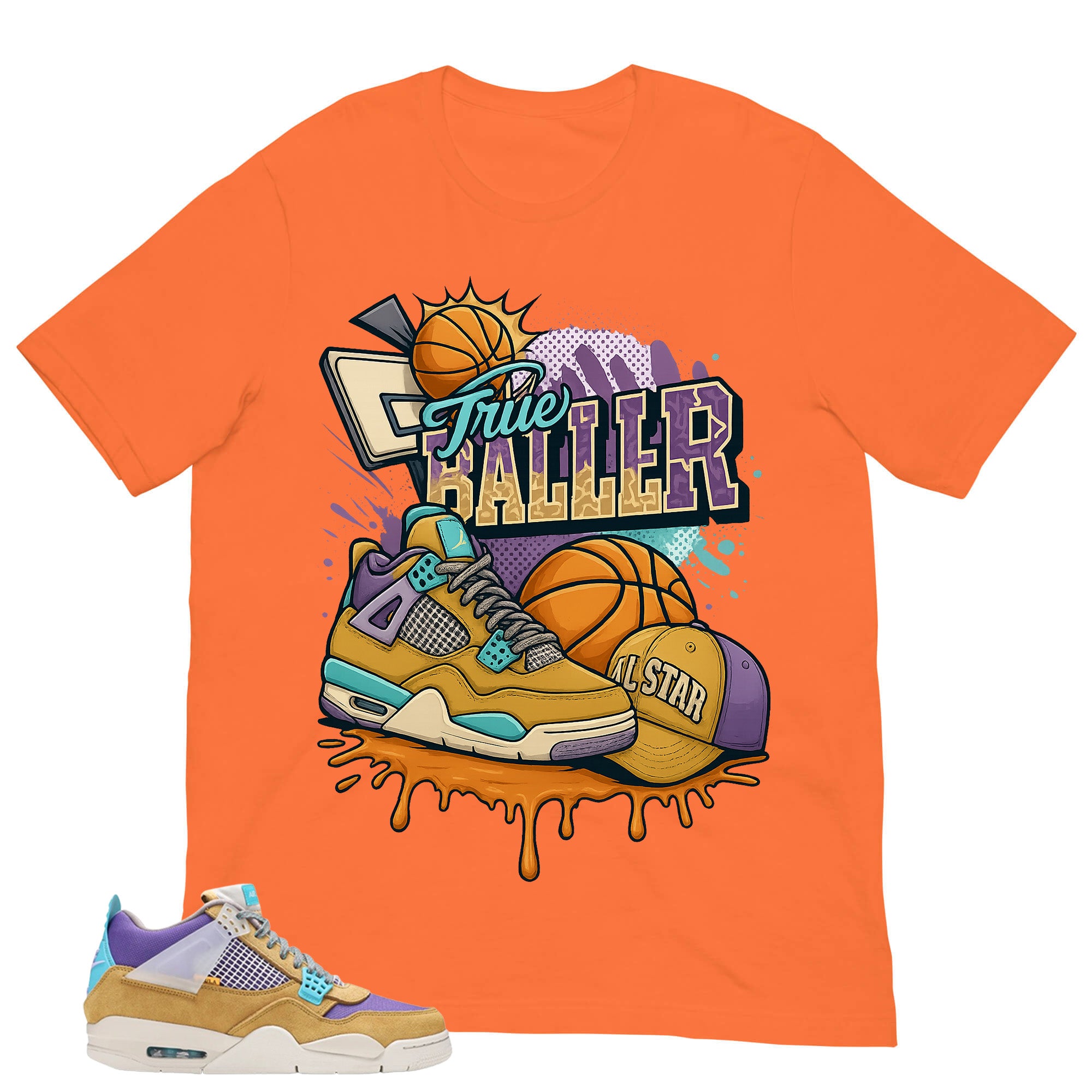 True Baller Shirt - Match Union LA x Air Jordan 4 Desert Moss