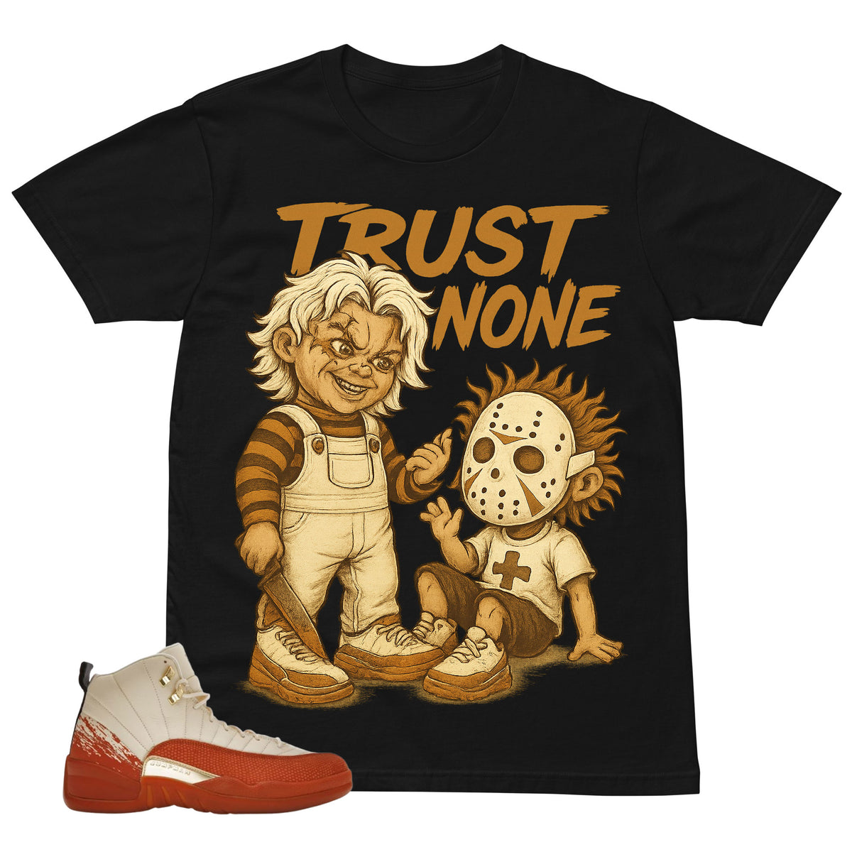 Trust None Shirt - Matching Eastside Golf x Air Jordan 12 'Out the Mud'