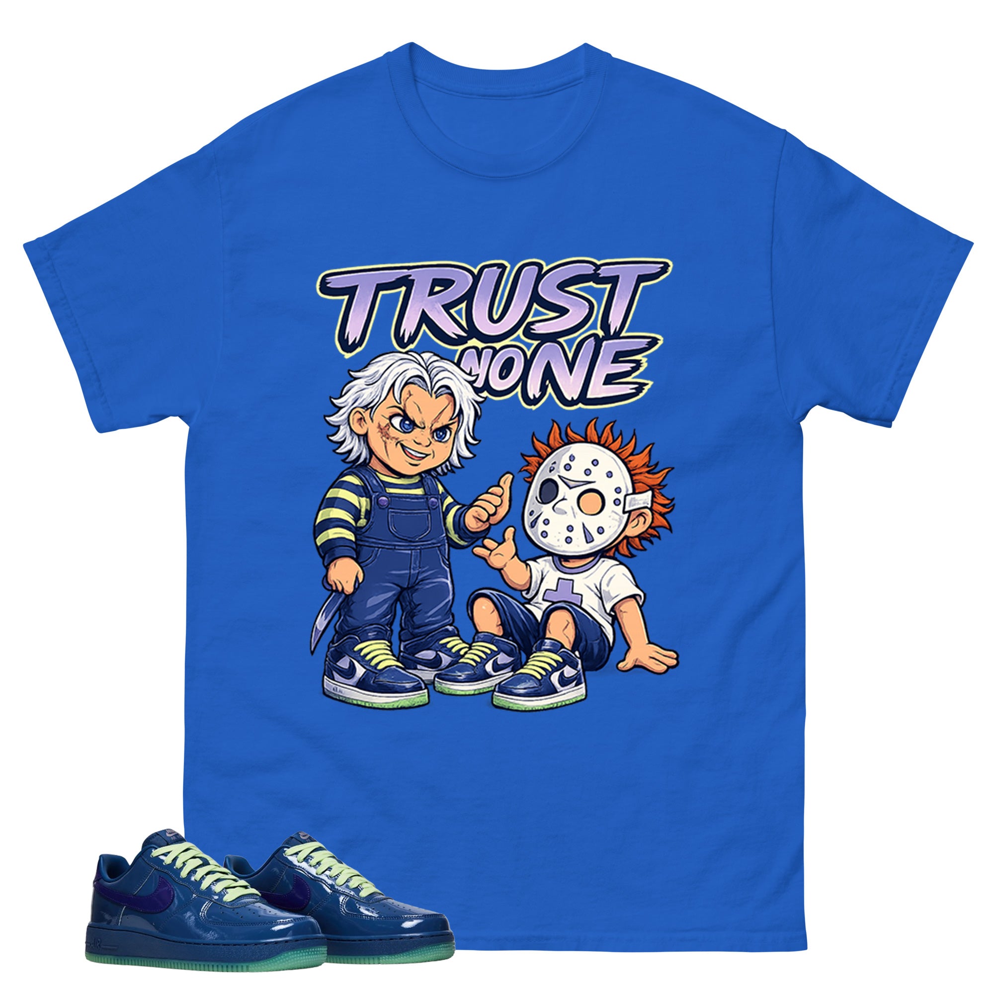 Trust None Graphic Tee, Shirt to Match Air Force 1 Mystic Navy, Air Force 1 Unisex Shirt