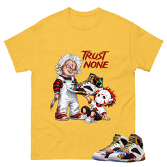 Trust None Graphic Tee, Shirt to Match Air Jordan 7 Miro, Air Jordan 7 Miro Unisex Shirt