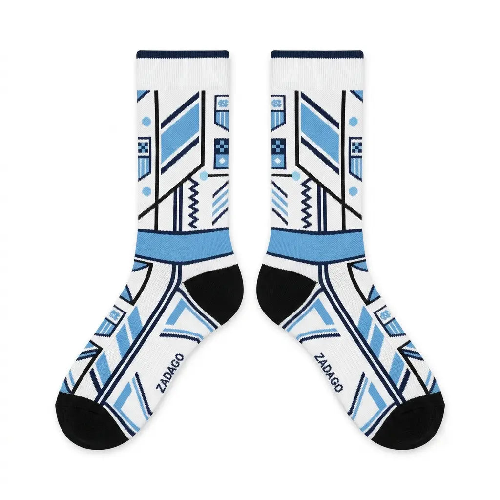UNC Home Socks – Air Jordan 6 Retro Inspired Mid-Calf Unisex Crew Socks