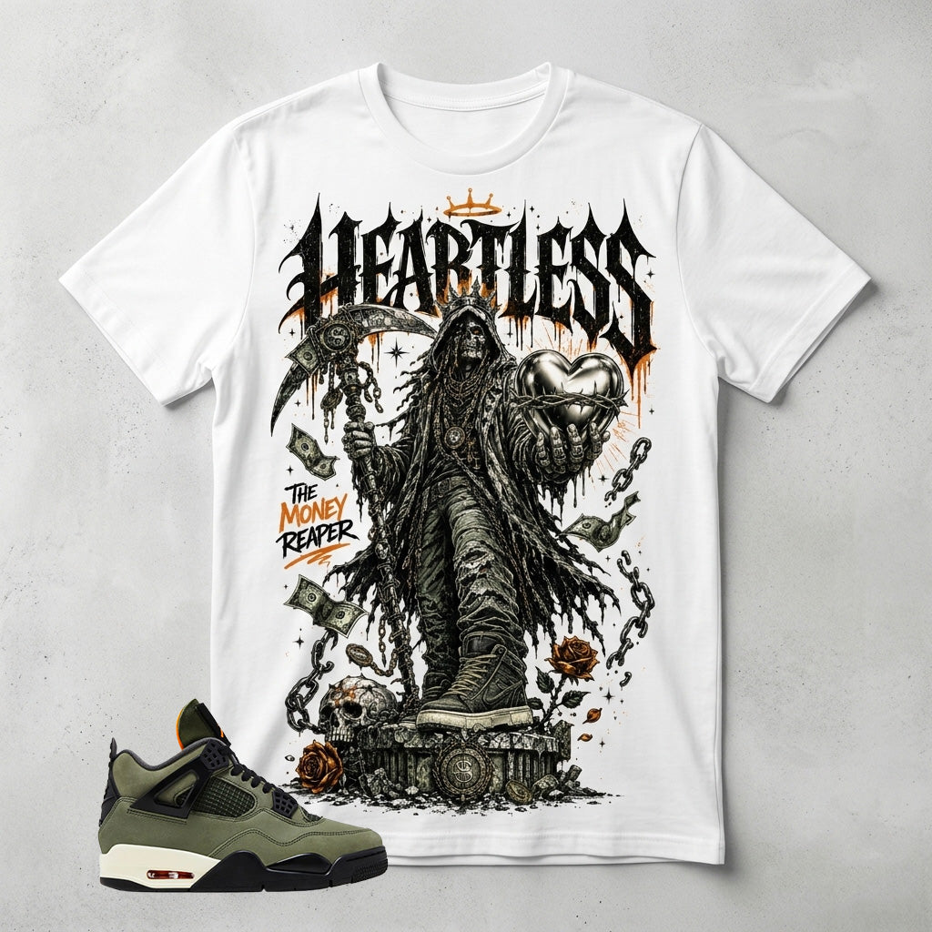 Undefeated 4s Zadago Shirt Heartless Graphic